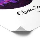 Roze constellatie Taurus Horoscope Sign Gift Poster (Hoek)