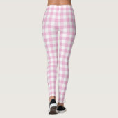 Roze controleur Gingham Pastel Vrouwen Leggings (Achterkant)