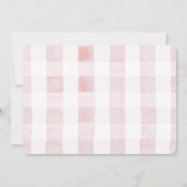 Roze Convertible Palm Tree Meisje 1e Verjaardag Fo Kaart (Achterkant)