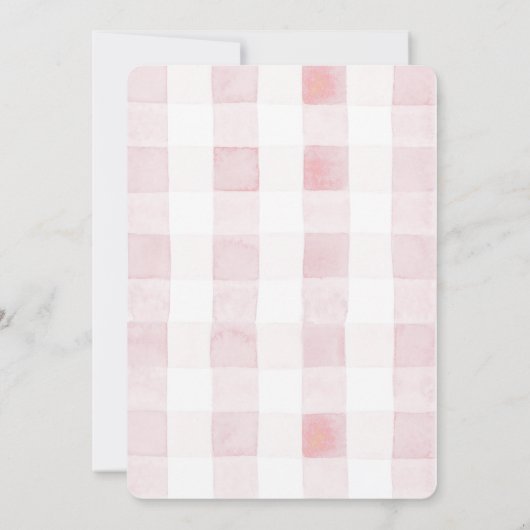 Roze Convertible Palm Tree Meisje Verjaardag Kaart (Achterkant)