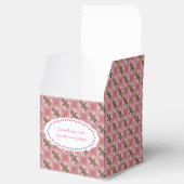 Roze cookievak om tekst aan te passen bedankdoosjes (Geopend)