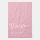 Roze Cool Favoriete Beste Ooit Neef Definitie Theedoek (Verticaal)