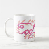 Roze Coole Moeder Hand Lettering Moederdag Koffiemok (Links)