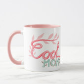 Roze Coole Moeder Hand Lettering Moederdag Mok (Links)