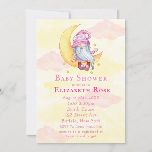 Roze coole muis over de cloud, douche-uitvindingen (Voorkant)