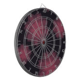 Roze, coole, trendy, moderne bloemabstractie dartbord (Voorkant Links)