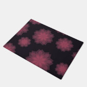 Roze, coole, trendy, moderne bloemabstractie deurmat (Schuin)
