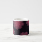 Roze, coole, trendy, moderne bloemabstractie espresso kop (Voorkant)