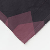 Roze, coole, trendy, moderne bloemabstractie fleece deken (Hoek)