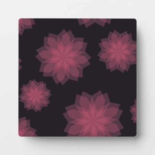 Roze, coole, trendy, moderne bloemabstractie fotoplaat (Voorkant)