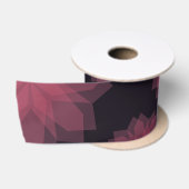 Roze, coole, trendy, moderne bloemabstractie satijnen lint (Spoel)
