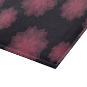 Roze, coole, trendy, moderne bloemabstractie snijplank (Hoek)