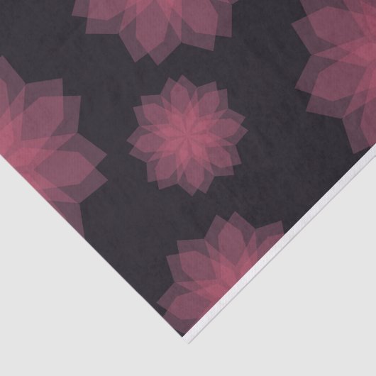 Roze, coole, trendy, moderne bloemabstractie tissuepapier (Detail)