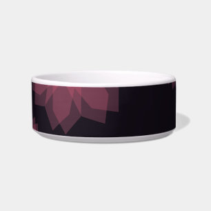 Roze, coole, trendy, moderne bloemabstractie voerbakje