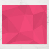 Roze, coole, unieke driehoeksillustratie met drieh bier etiket (Enkel label)