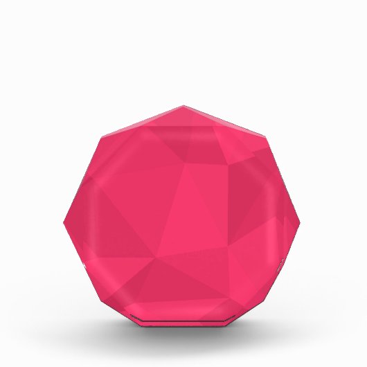 Roze, coole, unieke driehoeksillustratie met drieh fotoblokken (Voorkant)