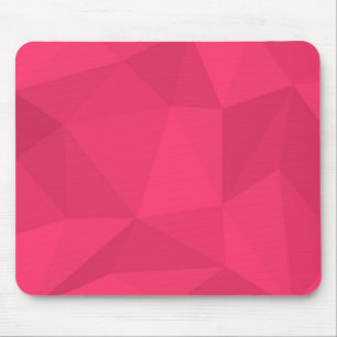 Roze, coole, unieke driehoeksillustratie met drieh muismat
