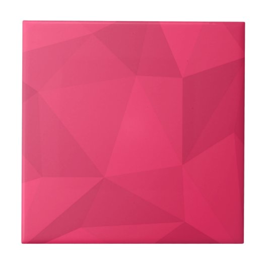 Roze, coole, unieke driehoeksillustratie met drieh tegeltje (Voorkant)