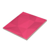 Roze, coole, unieke driehoeksillustratie met drieh tegeltje (Zijkant)