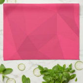 Roze, coole, unieke driehoeksillustratie met drieh theedoek (Gevouwen)