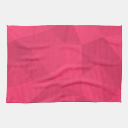 Roze, coole, unieke driehoeksillustratie met drieh theedoek (Horizontaal)