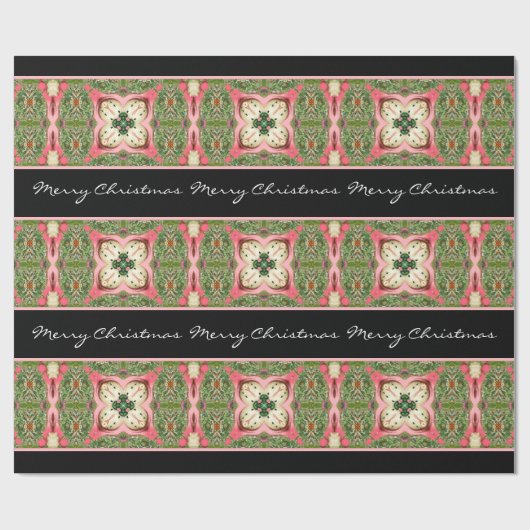  roze coördinaat 1 Persoonlijke tekst Cadeaupapier (Vlak)