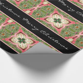  roze coördinaat 1 Persoonlijke tekst Cadeaupapier (Hoek)