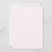 Roze Coquette Arch Spring Wildflower Baby shower Kaart (Achterkant)