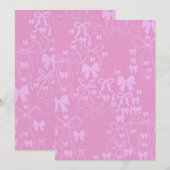 Roze Coquette Baby shower Baby Meisje Kaart (Voorkant / Achterkant)