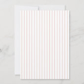 Roze Coquette Baby Shower Uitnodiging (Achterkant)