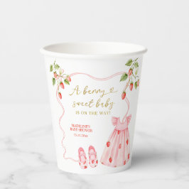 Roze Coquette Babykleren Baby Shower Papieren Beke Bekers