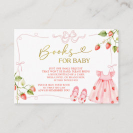 Roze Coquette Babykleren Bes Boeken voor Baby Informatiekaartje