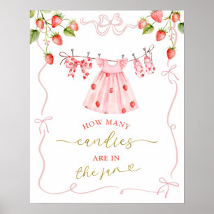 Roze Coquette Babykleren Bes Sweet Game Bord Poster
