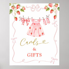 Roze Coquette Babykleren Beskaarten en Cadeaus Poster