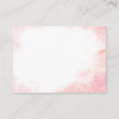 Roze Coquette Ballerina Baby shower Luier Raffle Informatiekaartje (Achterkant)