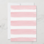 Roze Coquette Boog Verjaardagsfeest Kaart (Achterkant)