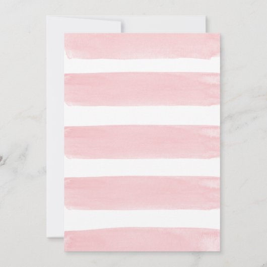 Roze Coquette Boog Verjaardagsfeest Kaart (Achterkant)