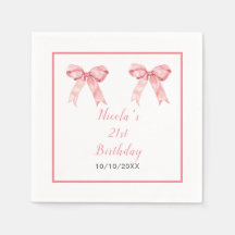 Roze Coquette Boog Verjaardagsfeest