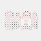 Roze Coquette Bow | Afstuderen Jaar Crest Bedankdoosjes (Uitgevouwen)