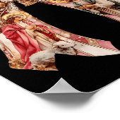Roze Coquette Bow Ba Poster (Hoek)