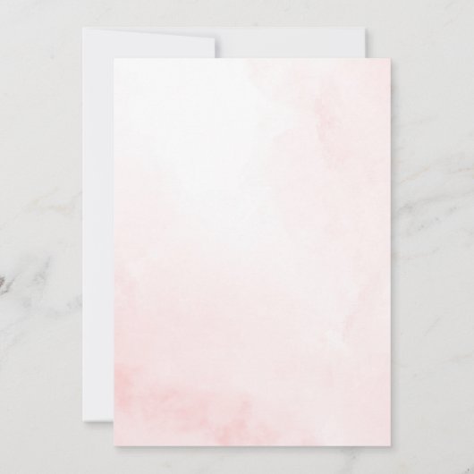 Roze Coquette Bow Baby Girl Douche Uitnodiging (Achterkant)