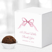 Roze Coquette Bow Baby Meisje Douche Bedankdoosjes