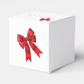 Roze Coquette Bow Baby shower Favoriet Box Bedankdoosjes (Achterkant)