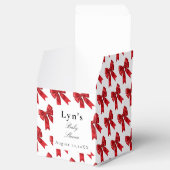 Roze Coquette Bow Baby shower Favoriet Box Bedankdoosjes (Geopend)