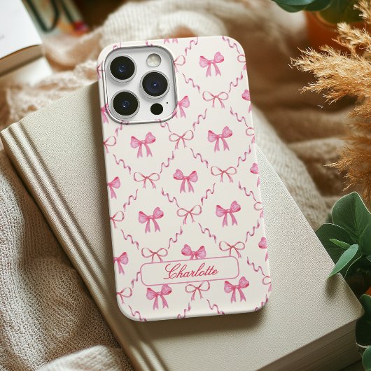 Roze Coquette Bow Case-Mate iPhone Case