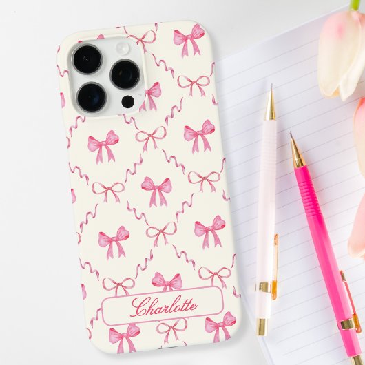 Roze Coquette Bow Case-Mate iPhone Case