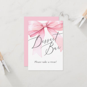 Roze Coquette Bow Dessert Bar Vrijgezellenfeest