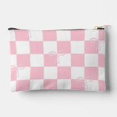 Roze Coquette Bow Esthetisch Gepersonaliseerd geru Etui (Achterkant)