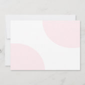 Roze Coquette Bow Foto 1e verjaardag Kaart (Achterkant)