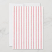 Roze Coquette Bow Girl Verjaardag Kaart (Achterkant)